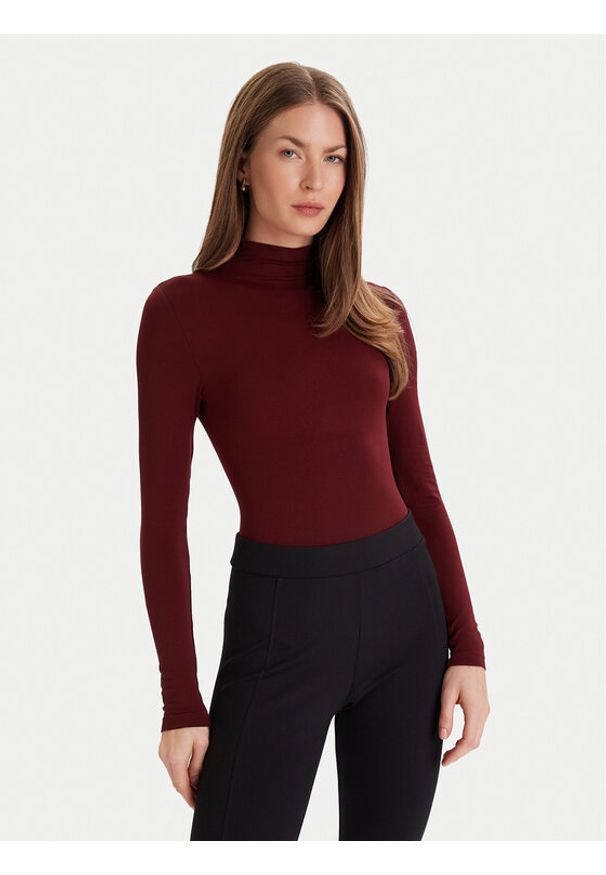 Wolford Body Shaping 77122 Bordowy Slim Fit. Kolor: czerwony. Materiał: syntetyk