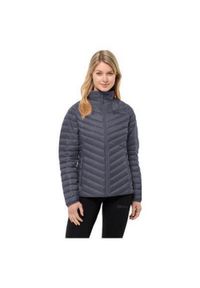 Kurtka turystyczna damska Jack Wolfskin Frozen Palace. Kolor: szary. Materiał: puch, poliamid. Sezon: zima. Sport: turystyka piesza #1