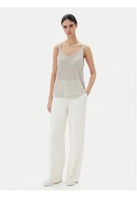 only - ONLY Top Frida 15194667 Beżowy Regular Fit. Kolor: beżowy. Materiał: syntetyk #3