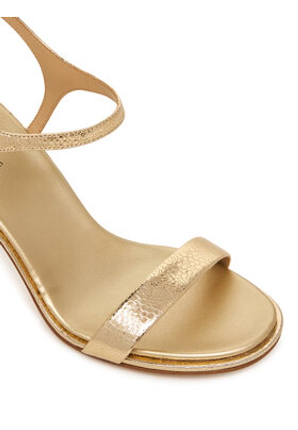 MICHAEL Michael Kors Sandały Ivy High 40S6IVHS1M Złoty. Kolor: złoty. Materiał: skóra