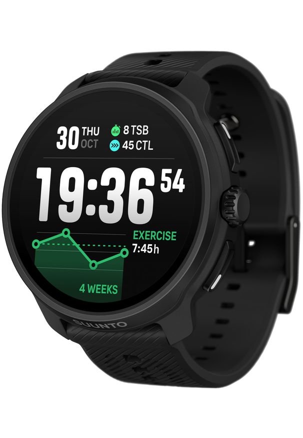 SUUNTO - Zegarek sportowy Suunto Race 2 All Black (SS051200000). Styl: sportowy