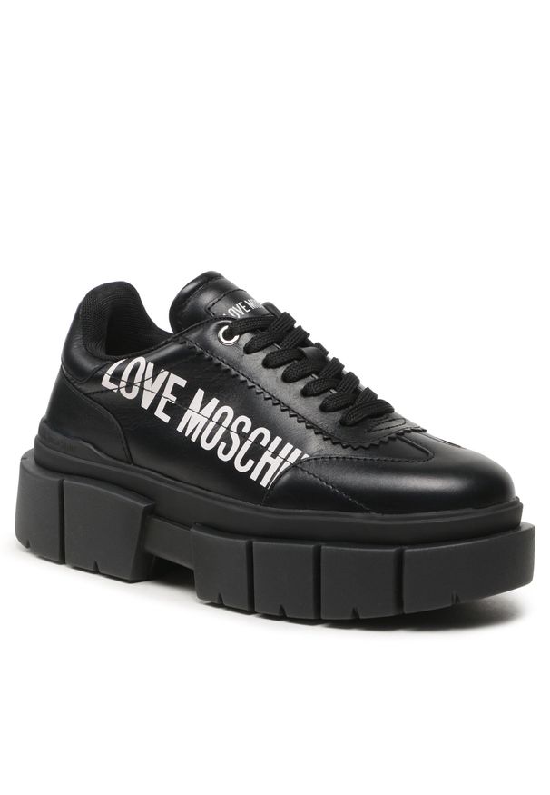 Love Moschino - Sneakersy LOVE MOSCHINO JA15666G1HIA0000 Nero. Kolor: czarny. Materiał: skóra