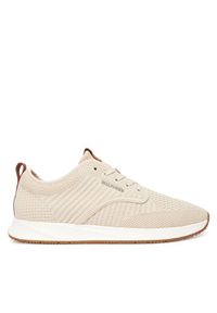 TOMMY HILFIGER - Tommy Hilfiger Sneakersy Newport 3D Premium FM0FM05527 Beżowy. Kolor: beżowy. Materiał: materiał
