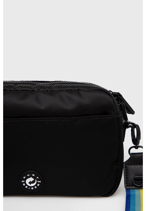 Kurt Geiger London - Torebka. Kolor: czarny. Rodzaj torebki: na ramię
