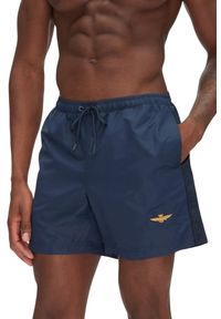 Aeronautica Militare - AERONAUTICA MILITARE Granatowe szorty kąpielowe, Rozmiar 52. Kolor: niebieski. Materiał: materiał #3