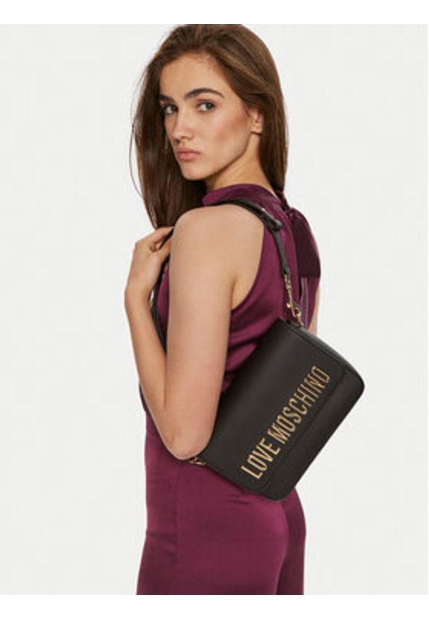 Love Moschino - LOVE MOSCHINO Torebka JC4023PP1LKD0000 Czarny. Kolor: czarny. Materiał: skórzane