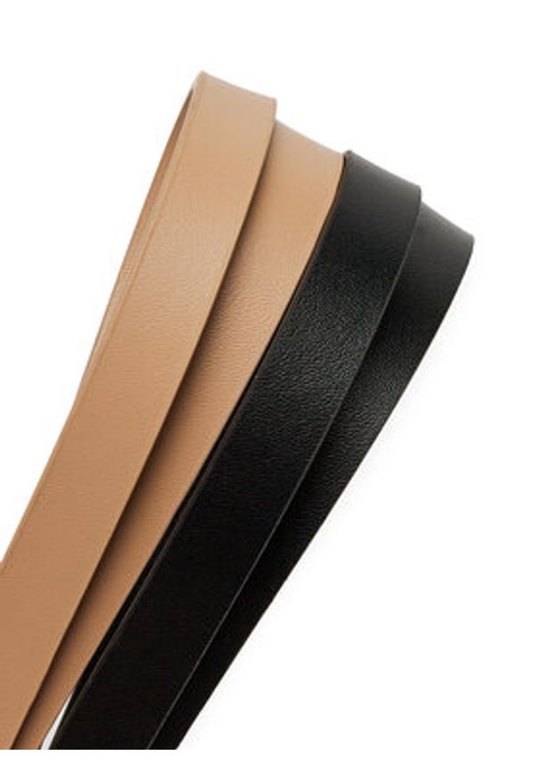 DeeZee Pasek Damski SS22915-A Beżowy. Kolor: beżowy. Materiał: skóra