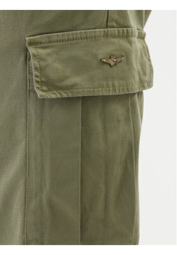 Aeronautica Militare Spodnie materiałowe 261PA1718UCT04331 Zielony Regular Fit. Kolor: zielony. Materiał: bawełna