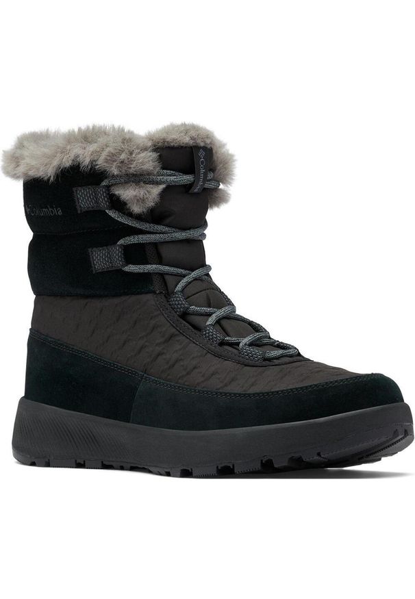 columbia - Buty Śniegowce Damskie Columbia Slopeside Peak Luxe Waterproof. Kolor: czarny. Sezon: zima. Styl: sportowy