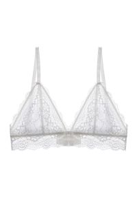 Intica - Braletka z koronki z regulowanymi ramiączkami Josselyn. Kolor: biały. Materiał: koronka. Wzór: koronka