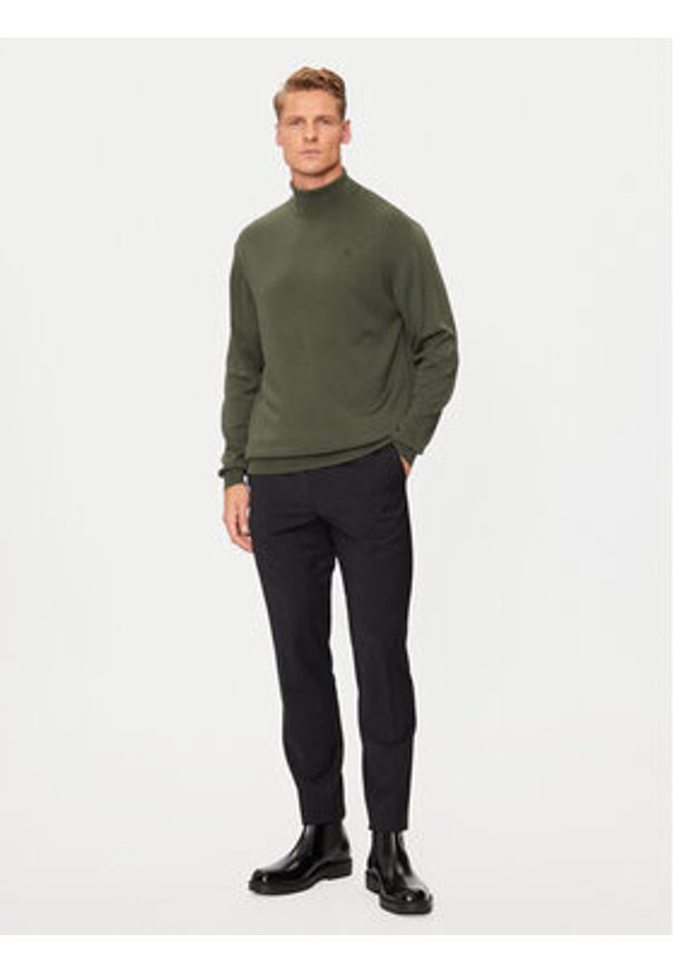 Karl Lagerfeld - KARL LAGERFELD Golf 655058 544399 Zielony Regular Fit. Typ kołnierza: golf. Kolor: zielony. Materiał: wełna