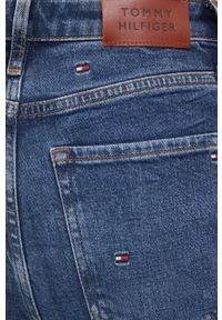 TOMMY HILFIGER - Tommy Hilfiger jeansy damskie high waist. Stan: podwyższony. Kolor: niebieski