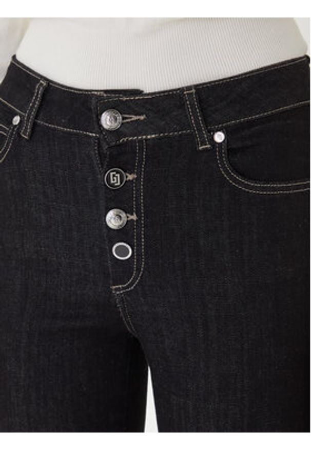 Gaudi Jeansy 521BD26006 Czarny Flare Fit. Kolor: czarny