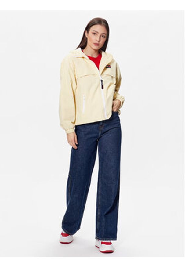 Tommy Jeans Kurtka przejściowa Chicgo DW0DW12613 Żółty Regular Fit. Kolor: żółty. Materiał: syntetyk