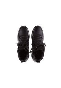 Sneakresy Bayla-112 0235-IO-20 Czarne Sneakersy, Skóra naturalna. Zapięcie: zamek. Kolor: czarny. Materiał: skóra. Sezon: jesień, zima. Obcas: na koturnie #3