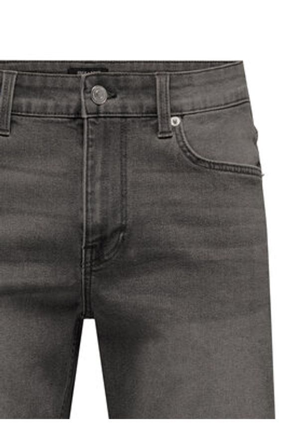 Only & Sons Szorty jeansowe Weft 22034527 Szary Regular Fit. Kolor: szary. Materiał: syntetyk