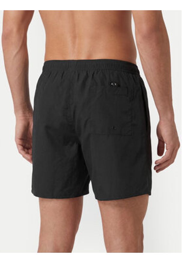 Armani Exchange Szorty kąpielowe XM000832 AF22573 UC001 Czarny Regular Fit. Kolor: czarny. Materiał: syntetyk