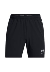 Spodenki piłkarskie męskie Under Armour Challenger Pro Woven. Kolor: czarny. Sport: piłka nożna