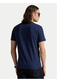 Polo Ralph Lauren T-Shirt 710671438282 Granatowy Slim Fit. Typ kołnierza: polo. Kolor: niebieski. Materiał: bawełna #4