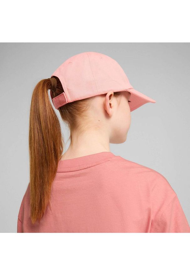 Czapka Puma Ess No.1 Logo Bb Cap Jr, Dzieci. Kolor: różowy. Materiał: poliester, materiał
