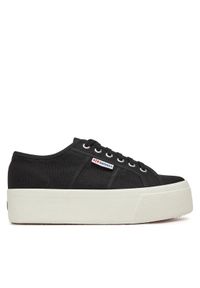 Superga Tenisówki 2790 Platform S9111LW Czarny. Kolor: czarny. Materiał: materiał. Obcas: na platformie #1