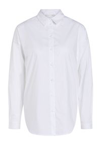 Klasyczna biała koszula Oui. Kolor: biały. Materiał: bawełna. Długość: krótkie. Styl: klasyczny