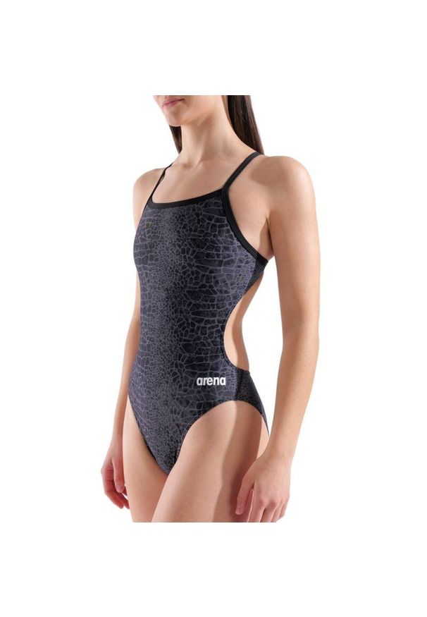 Strój do pływania Arena Snakeskin Challenge Back. Kolor: czarny