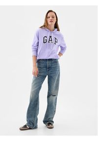 GAP - Gap Bluza 870537-03 Fioletowy Regular Fit. Kolor: fioletowy. Materiał: bawełna #5