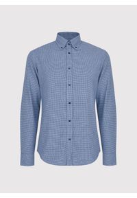 Pako Lorente - PAKO LORENTE – Granatowa koszula w pepitkę. Kolor: niebieski. Materiał: bawełna. Długość rękawa: długi rękaw. Długość: długie #4