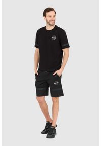 La Martina - LA MARTINA Czarny męski t-shirt Regular Fit, Rozmiar XXL. Kolor: czarny #7