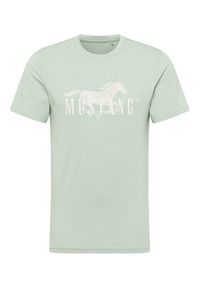 Mustang T-Shirt Austin 1016492 Zielony Regular Fit. Kolor: zielony. Materiał: bawełna #5