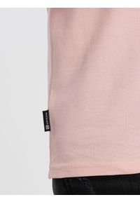 OTHER - T-shirt męski z nadrukiem - jasnoróżowy V2 OM-TSPT-0131 (PALE - Rozmiar: XXL. Kolor: różowy. Materiał: bawełna. Wzór: nadruk. Styl: klasyczny #8
