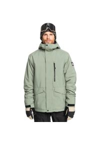 Quiksilver - Kurtka śnieżna dla Mężczyzn MISSION SOLID. Kolor: niebieski. Materiał: poliester. Sezon: zima. Sport: narciarstwo