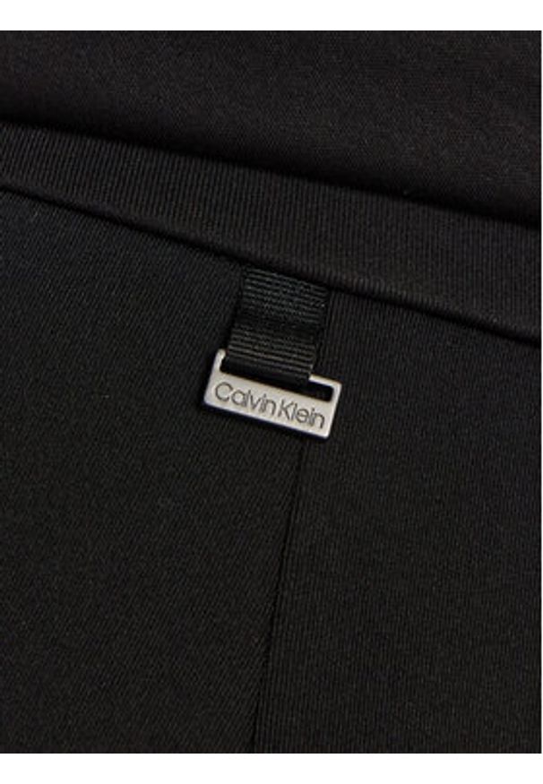 Calvin Klein Spodnie materiałowe K20K207647 Czarny Wide Leg. Kolor: czarny. Materiał: syntetyk