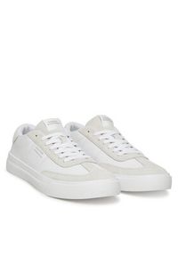 TOMMY HILFIGER - Tommy Hilfiger Sneakersy Th Cupset Summer Lth FM0FM05487 Biały. Kolor: biały. Materiał: skóra #4
