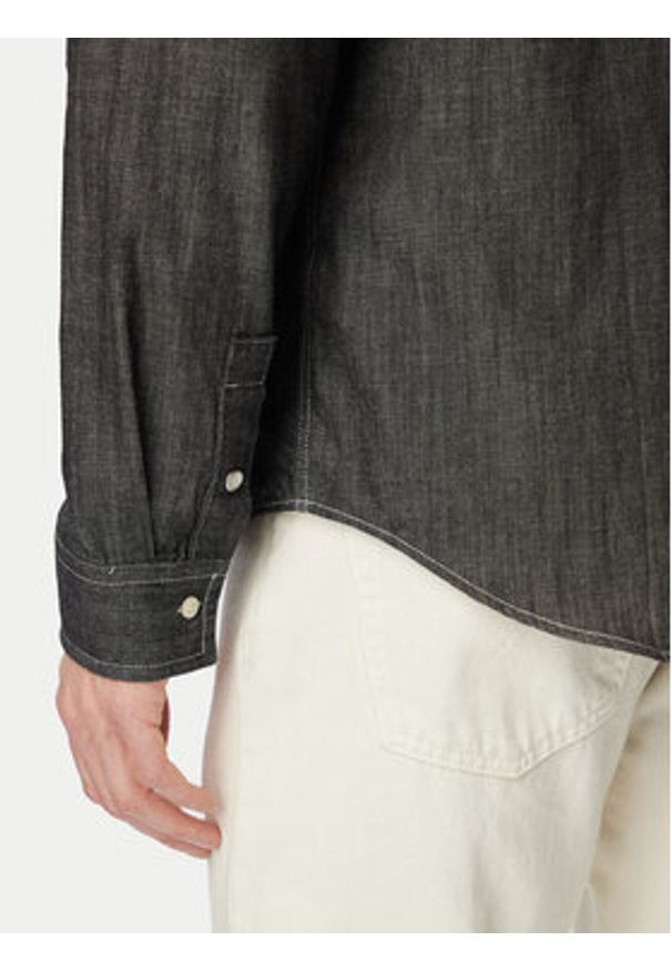 Calvin Klein Jeans Koszula jeansowa LV04RG115G Czarny Regular Fit. Kolor: czarny. Materiał: bawełna