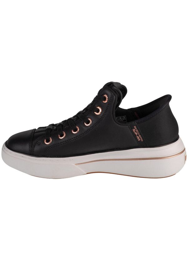 skechers - Buty sportowe Sneakersy damskie, Slip-Ins: Snoop One - OG Leather. Kolor: czarny. Model: Skechers Sport. Sport: turystyka piesza