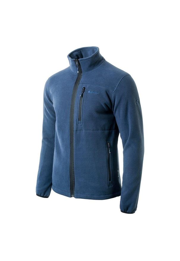 Hi-tec - Polar męski bluza Hi-Tec Porto. Kolor: niebieski. Materiał: polar