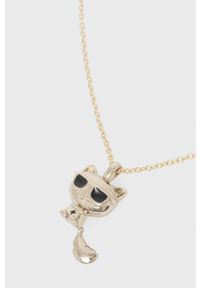Karl Lagerfeld naszyjnik srebrny 220W3914. Materiał: srebrne. Kolor: złoty #2
