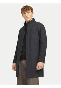 Jack & Jones Płaszcz wełniany Wilson 12259449 Czarny Regular Fit. Kolor: czarny. Materiał: syntetyk #1