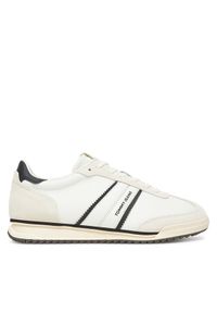Tommy Jeans Sneakersy Tjm Retro Runner Cleated EM0EM01619 Biały. Kolor: biały. Materiał: skóra
