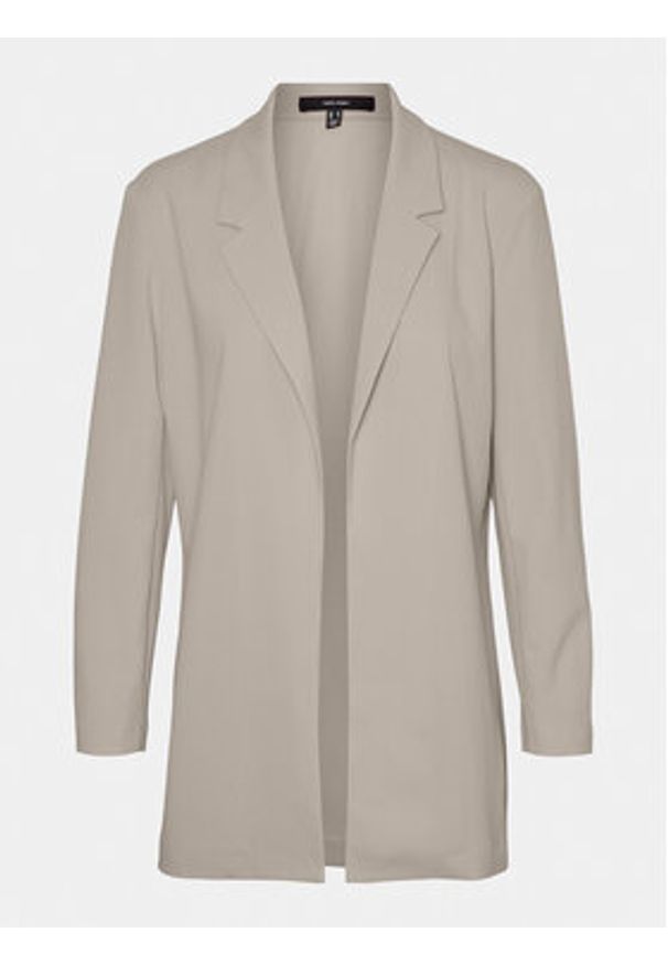 Vero Moda Marynarka Liva 10294482 Beżowy Regular Fit. Kolor: beżowy. Materiał: syntetyk
