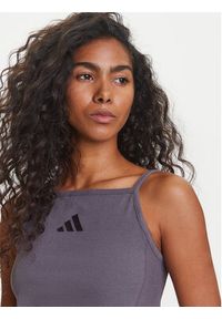 Adidas - adidas Top ALL SZN Rib JJ1223 Szary Slim Fit. Kolor: szary. Materiał: bawełna #3