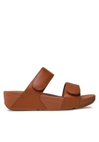Klapki FitFlop. Kolor: brązowy