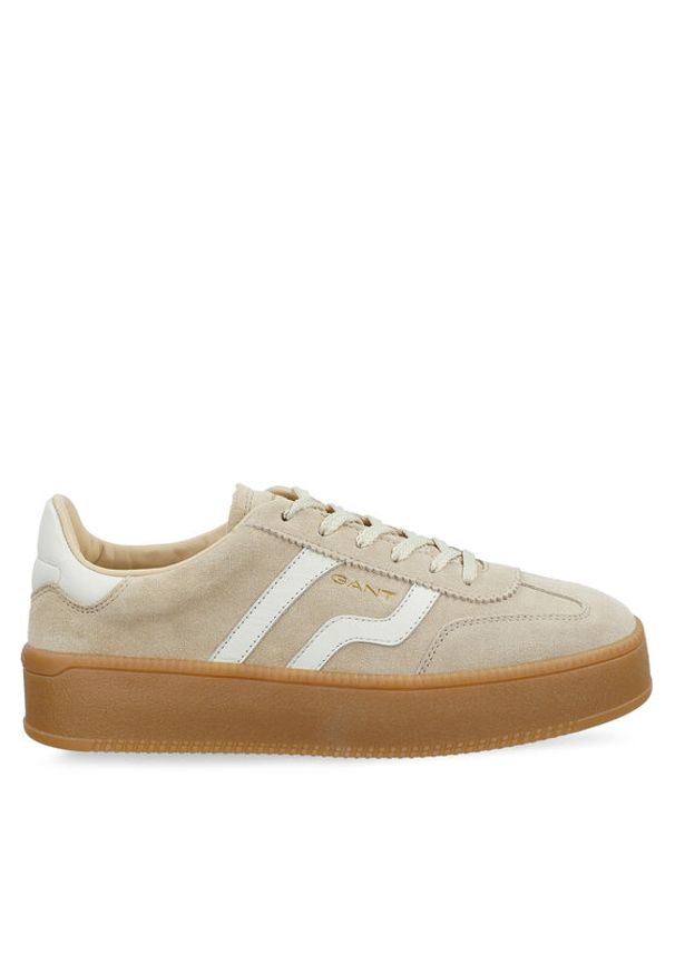 GANT - Gant Sneakersy 32533203 Beżowy. Kolor: beżowy. Materiał: skóra, zamsz