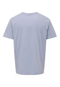 Only & Sons T-Shirt 22026378 Niebieski Regular Fit. Kolor: niebieski. Materiał: bawełna #6