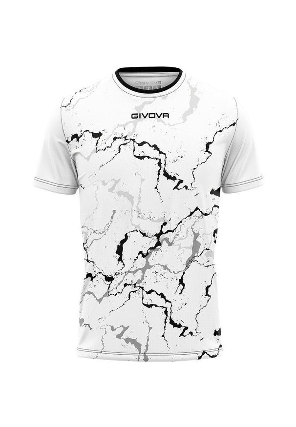 T-shirt Sportowy Givova Grafit Czarny i Biały dla Mężczyzn. Kolor: szary, wielokolorowy, brązowy, zielony, biały. Materiał: poliester. Wzór: haft, nadruk. Sport: fitness, piłka nożna