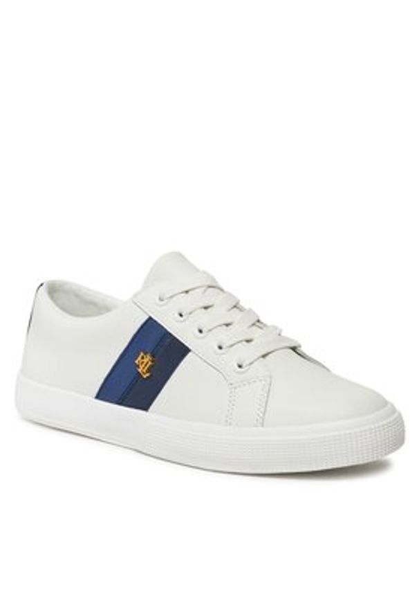 Lauren Ralph Lauren Sneakersy Janson II 802925365002 Biały. Kolor: biały. Materiał: syntetyk, skóra