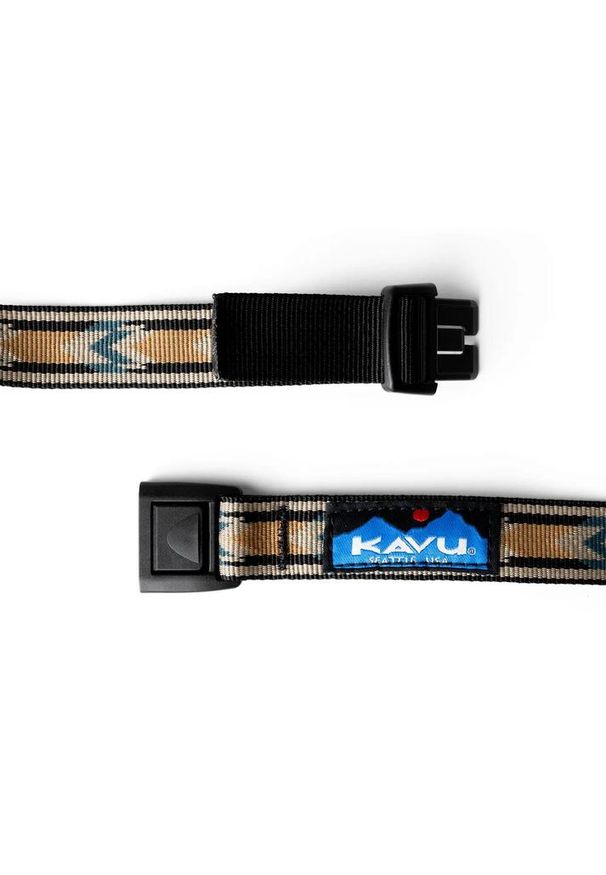 KAVU - Pasek do spodni Kavu Burly Belt - sand dart. Kolor: brązowy
