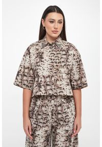 Pinko - Koszula damska w zwierzęcy wzór Pescara PINKO. Wzór: motyw zwierzęcy #5